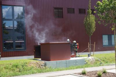 Jebenhausen: Brand einer trafostation in der Wilhem-Zwick Strasse