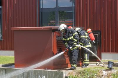Jebenhausen: Brand einer trafostation in der Wilhem-Zwick Strasse