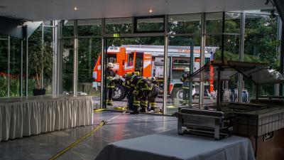 Sindelfingen: Die Feuerwehr uebt in der Stadthalle 