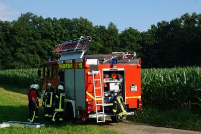 Unterbergen: Motorrad kollidiert frontal mit PKW - 3 Verletzte Personen  sowie 3 Hunde 