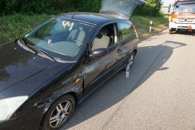 Ebersbach B10 : Unfall verlaeuft glimpflich