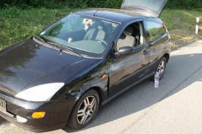 Ebersbach B10 : Unfall verlaeuft glimpflich