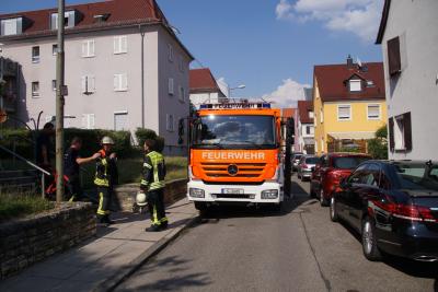 Stuttgart Bad Cannstatt: Drei Verletzte bei Kuechenbrand