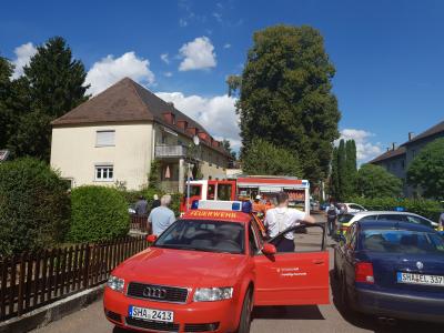 Schwaebisch Hall: Brand eines Balkons