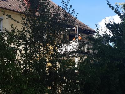 Schwaebisch Hall: Brand eines Balkons