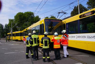 Stuttgart Untertuerkheim: Stadtbahn mit Stadtbahn kollidiert