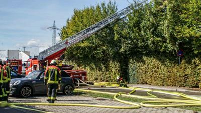 Boeblingen: Brand eines leer stehendes Gebaeude