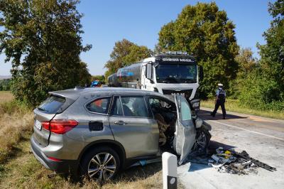 Korntal: 87-jaehriger Autofahrer bei Frontalzusammenstoss getoetet