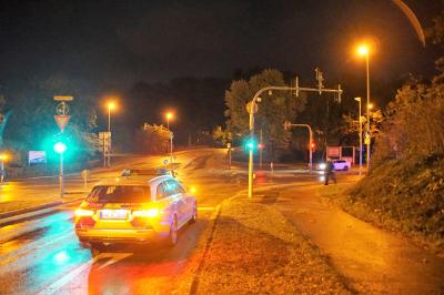 Nuertingen: Sturm dreht Ampel um