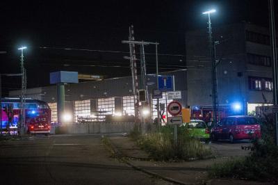 Plochingen: Heizluefter brennt im S-Bahn Betriebswerk