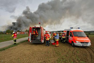 Rutesheim: Brand auf Landwirtschaftlichen Anwesen