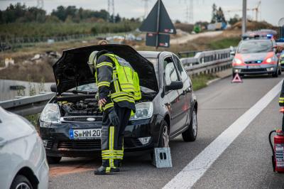 Koengen: Auffahrunfall auf der A8