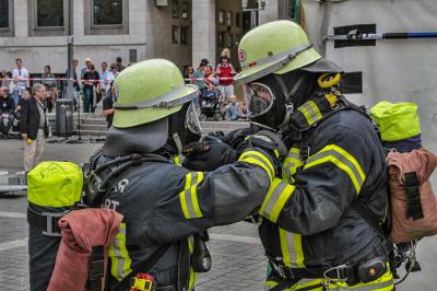 Stuttgart: Abschlussuebung zum 7. Notfalltag in Stuttgart