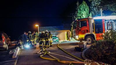 Aidlingen-Deufringen: Brand im Vorraum einer Sauna in einem Einfamilienhaus