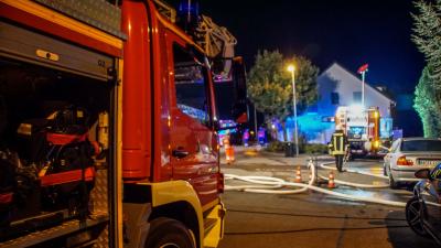 Aidlingen-Deufringen: Brand im Vorraum einer Sauna in einem Einfamilienhaus