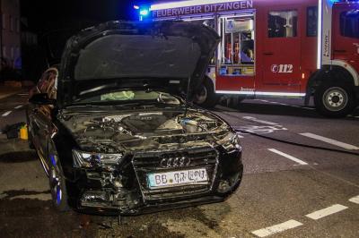 Ditzingen: Vorfahrtschrash fordert eine Verletzte Person