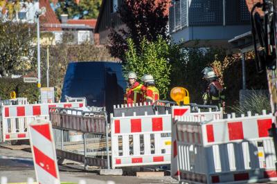 Koengen: Gasaustritt in Baustelle - Evakuierung von 13 Haeusern