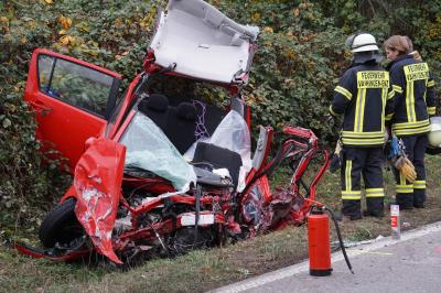 Vaihingen-Enz: toedl. Verkehrsunfall auf der L1125 bei Vaihingen-Enz - eine Person verstorben