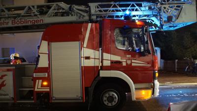 Boeblingen :Kellerrbrand mit explodierter Gasflasche - Brandstifter verletzt 
