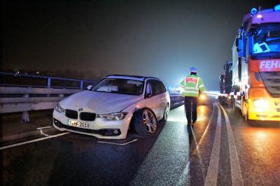 Aichtal: Frontalzusammenstoss auf B312 fordert einen Verletzten