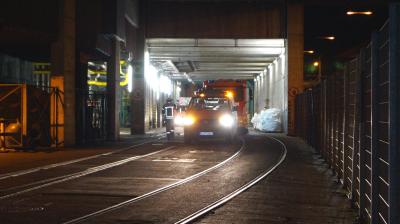 Stuttgart-Muenster: Dehnfugenbrand im EnBW-Heizkraftwerk