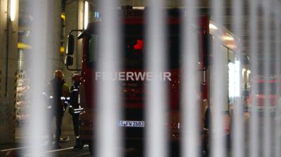 Stuttgart-Muenster: Dehnfugenbrand im EnBW-Heizkraftwerk