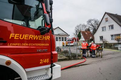 LE-Stetten: Brand in Mehrfamilienhaus - Tiere gerettet
