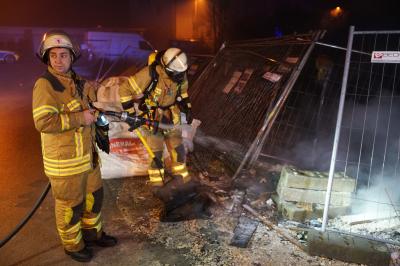 Esslingen am Neckar: Begleitung der Feuerwehr an Silvester
