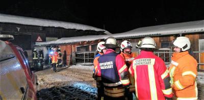 Hohenstadt:  Stalldach eingebrochen Wegen zu hoher Schneelast