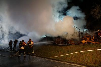 Leinfelden-Echterdingen: Brandstiftungsserie reisst nicht ab â€“ Mehrere Holzstapel brennen 