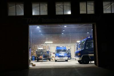 Ostfildern: Technisches Hilfswerk macht sich auf den Weg zur Unterstuetzung nach Bayern 