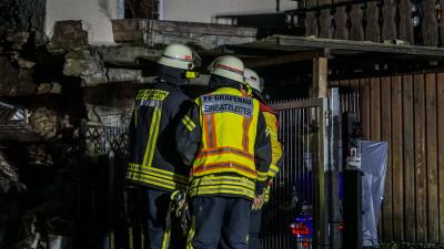 Grafenau-Doeffingen: Untergrund einer Terrasse abgerutscht -Bewohner wurden evakuiert 