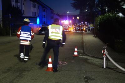 Weingarten: Gartenhuette steht in Vollbrand