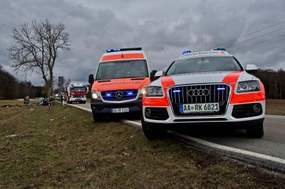 Heubach: Pkw gegen Baum-Fahrer tot