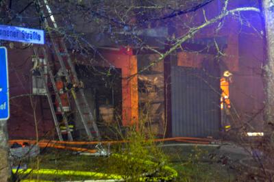 Schwaebisch Hall: Vollbrand eines Krematoriums und angrenzendes Cafe