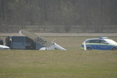 Kirchheim: Segelflugzeug abgestuerzt - 1 Toter