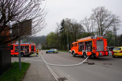 Uhingen: Brand in Baumarkt