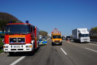 Gruibingen: Schwerer LKW Unfall auf der A8 - Langer Stau