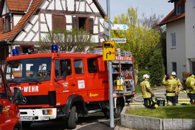 Raidwangen: Brand in altem Wohngebaeude fuehrt zu starker Verrauchung