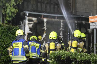 Tamm: Brand eines Anbaus 