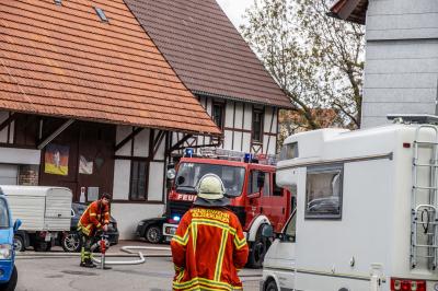 Holzgerlingen:  Gebaeudedaemmung faengt Feuer