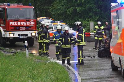 Pforzheim: schwerer Frontalzusammenstoss fordert zwei Verletzte