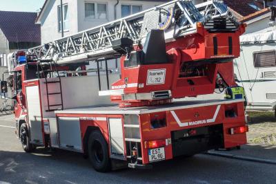 Baltmannsweiler: Brand im Keller eines Industriegebaeudes