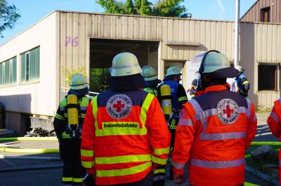 Baltmannsweiler: Brand im Keller eines Industriegebaeudes