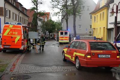 Kirchheim: Blitz sprengt Kamin und entzuendet Gasleitung