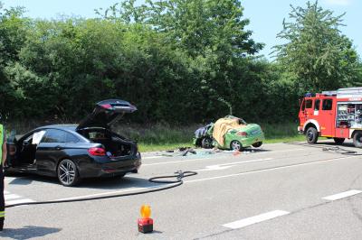 Steinheim a.d.Murr: Ein Todesopfer und vier Verletzte bei Verkehrsunfall
