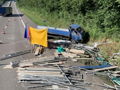 Toedlicher Verkehrsunfall auf der A81 bei Plaidelsheim
