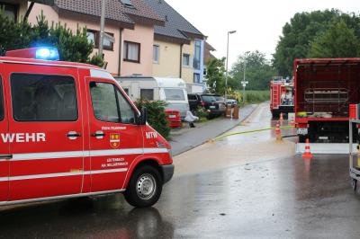 Leutenbach-Weiler zum Stein: Keller ueberflutet nach schweren Unwetter