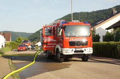 Lenningen-Oberlenningen: Wohnunghausbrand fordert die Feuerwehr 