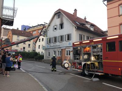 Marbach: Wohnhausbrand